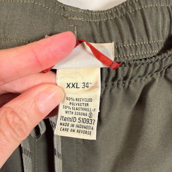 L.L.Bean Multisport Pants Mens Size XXL Green Performance Hiking Athletic Active - Picture 10 of 12